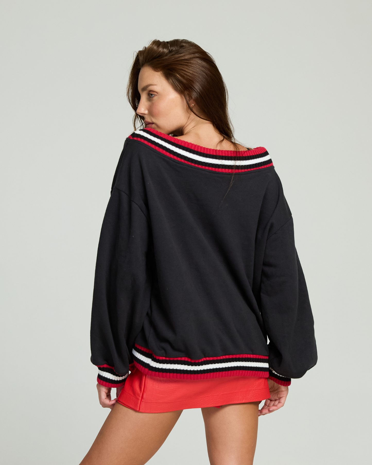 Racer V neck Jumper