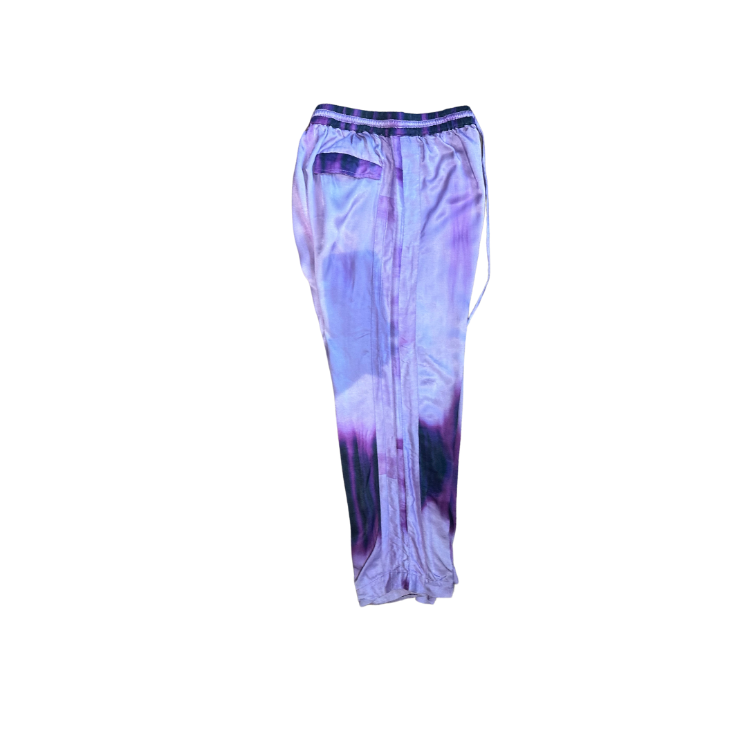 Purple Bleed Silky Pants