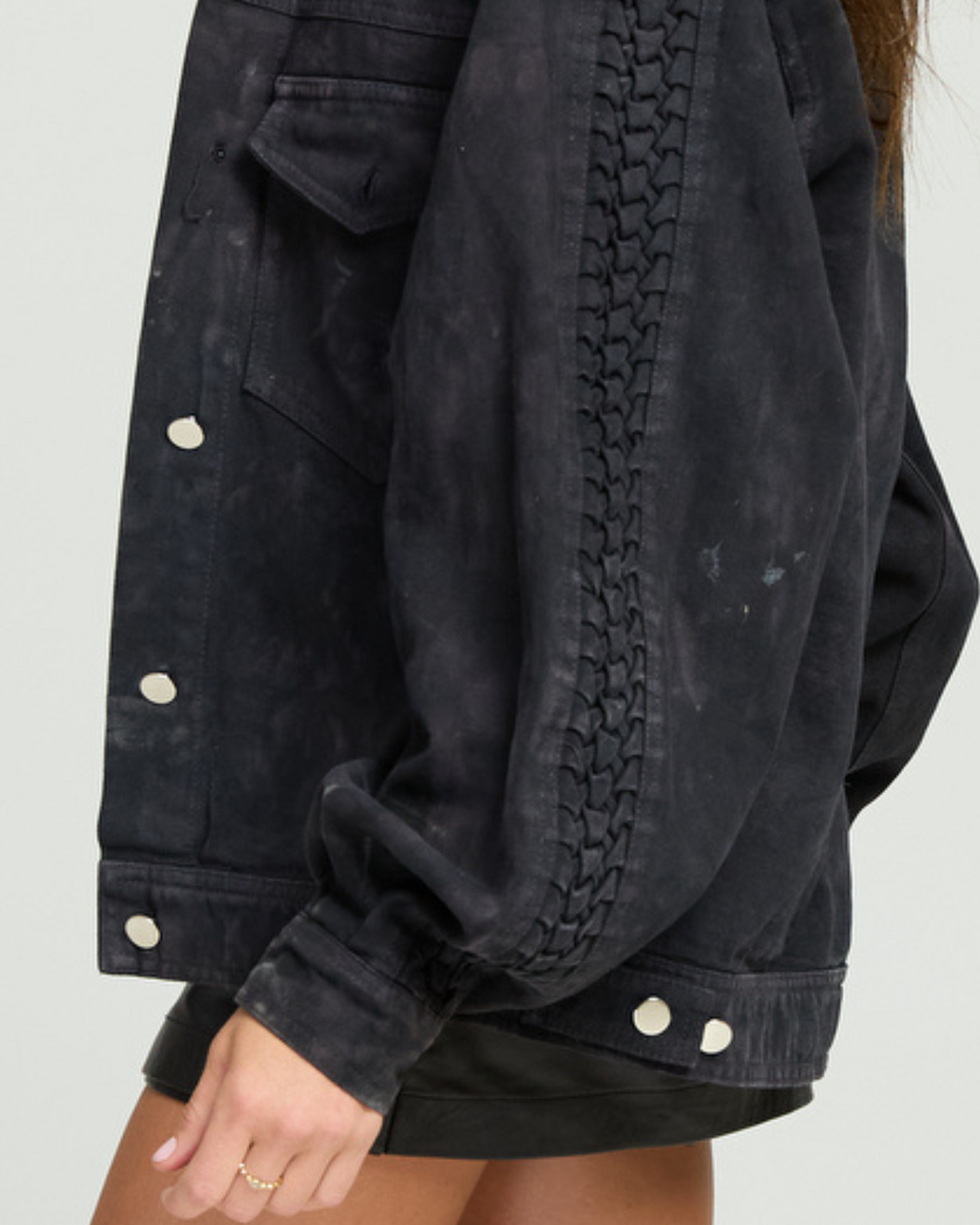 Smocking Denim Jacket