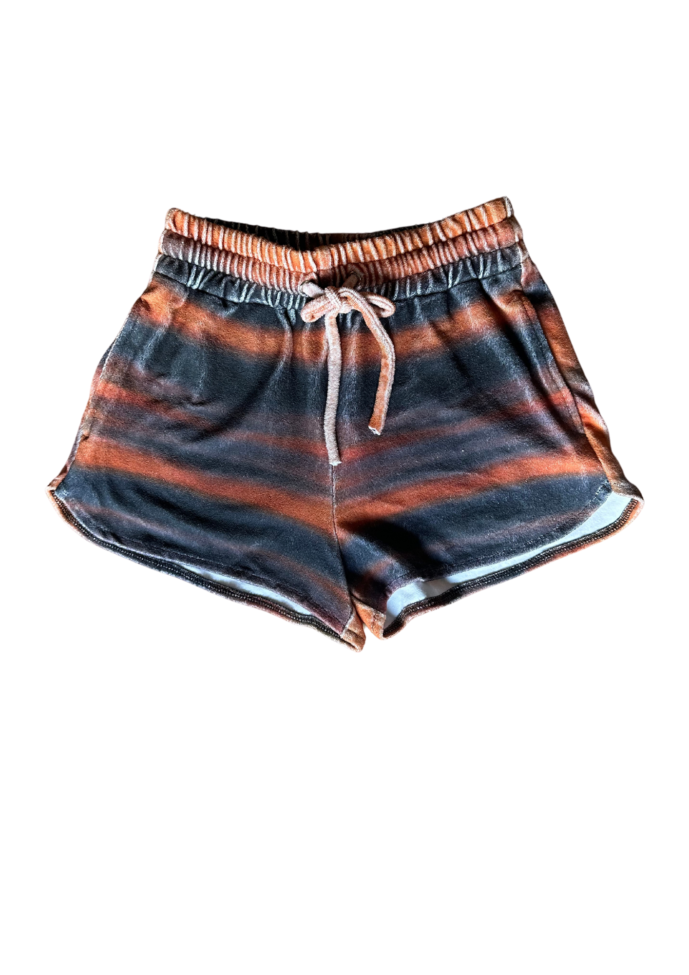 Orange Bleed Terry Shorts