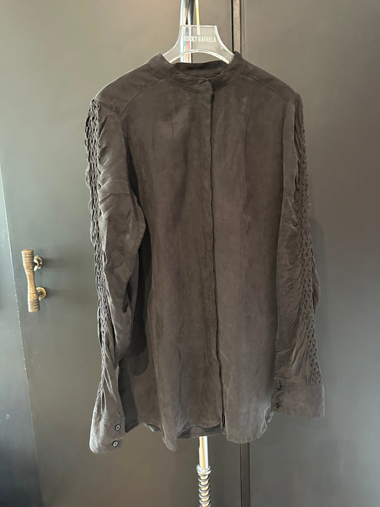 Smocking Silk Shirt