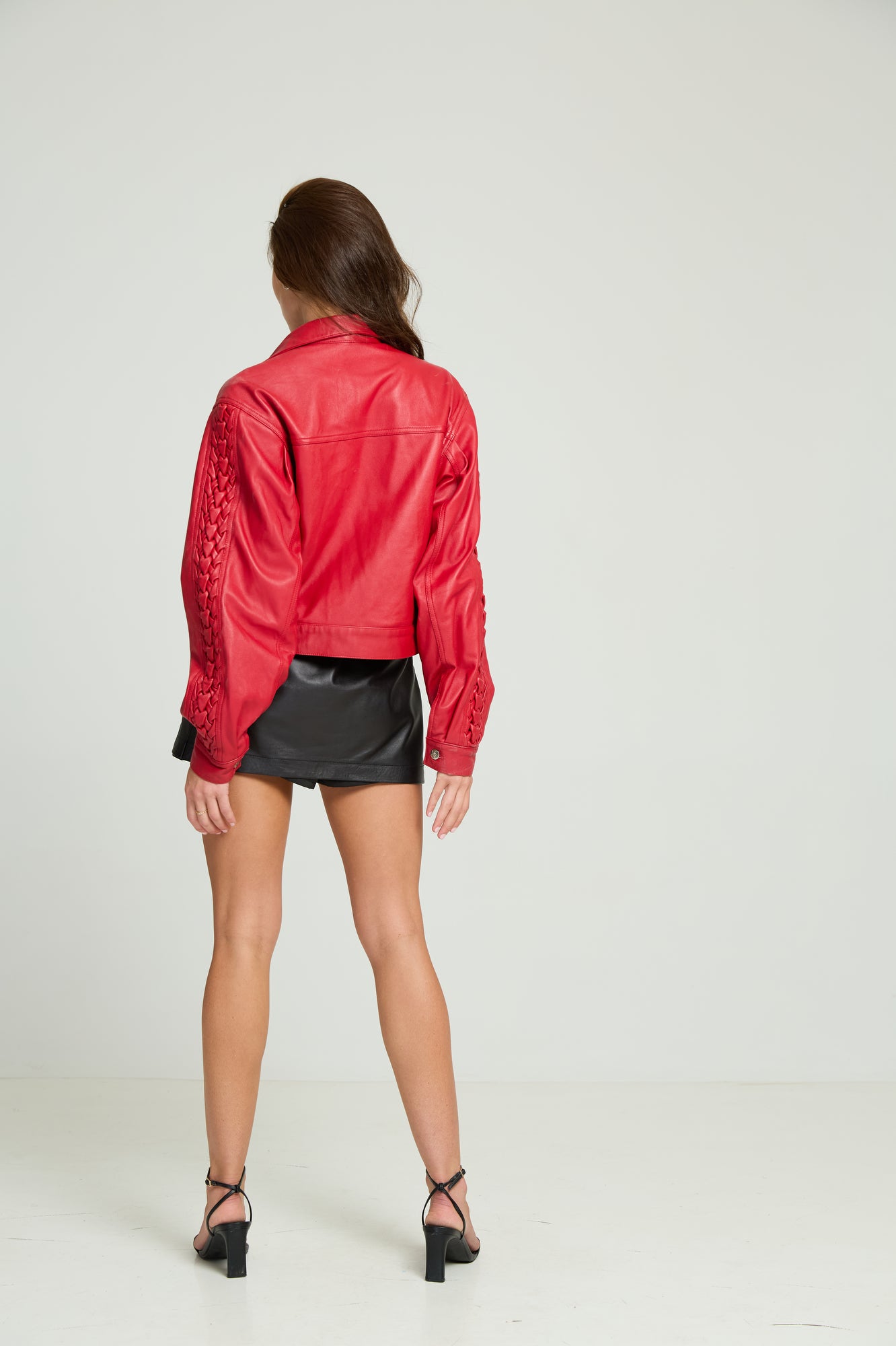 Smocking Leather Jacket