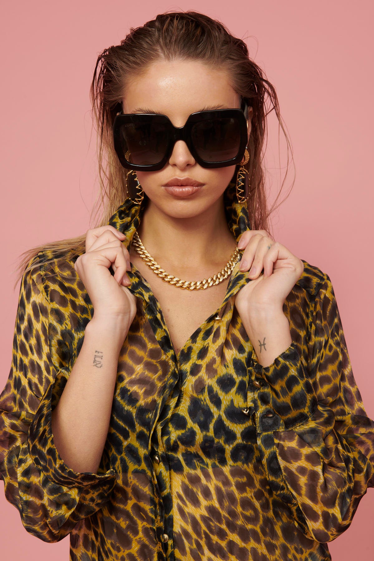 Yellow Leopard Silk