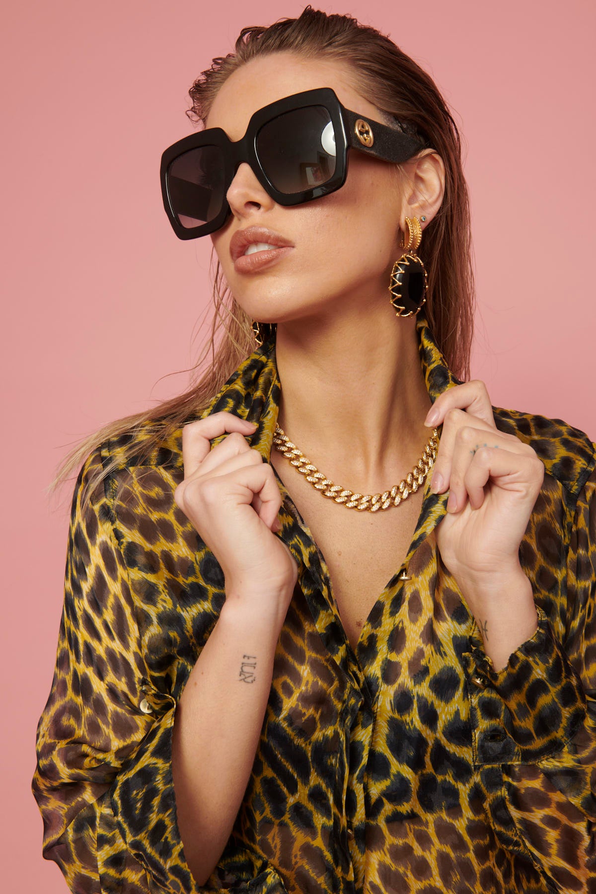 Yellow Leopard Silk