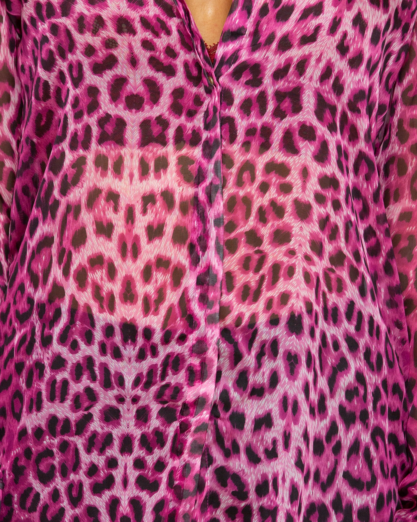 Pink Leopard Silk