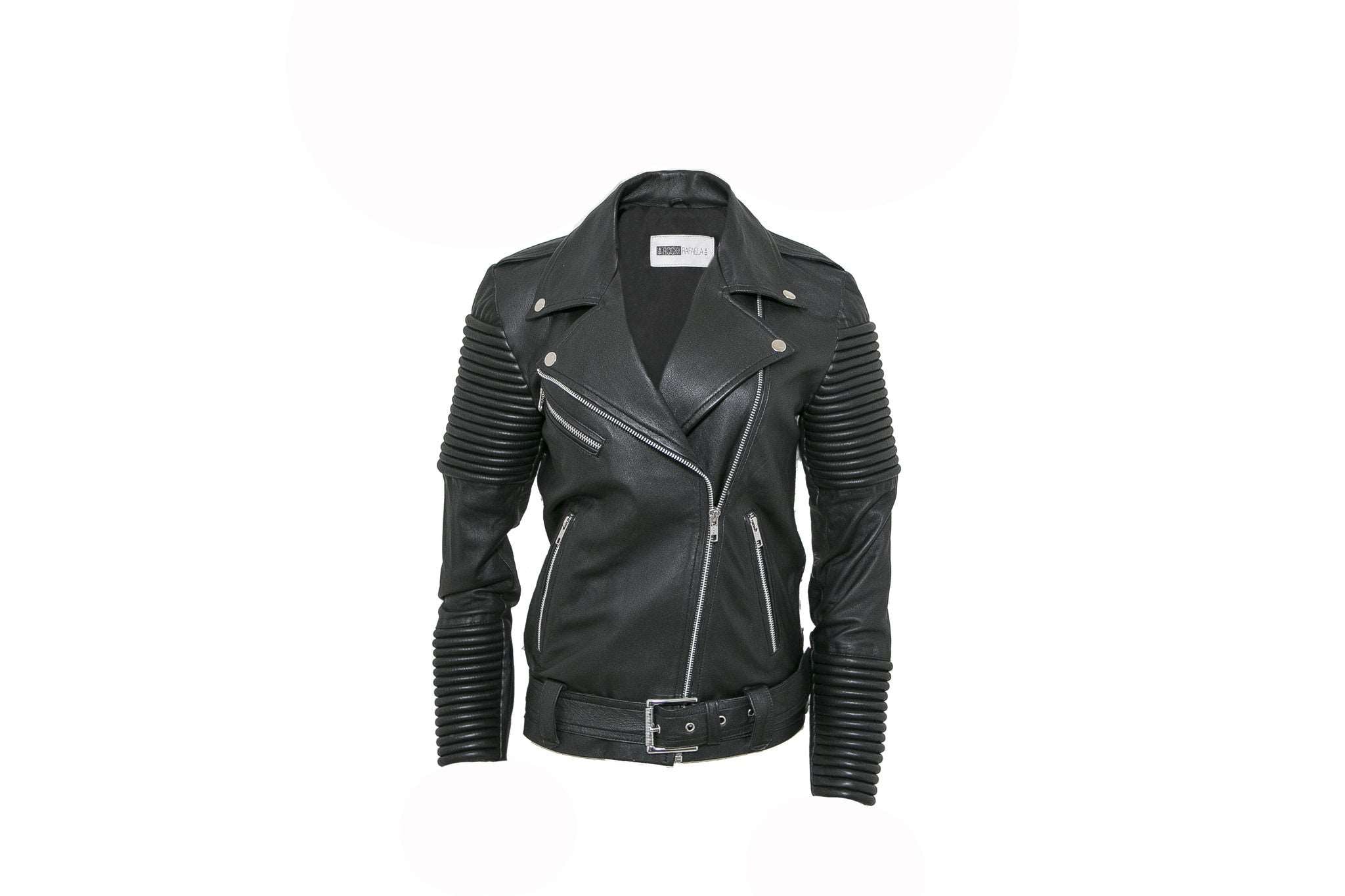 Rafaela Leather Biker - Black