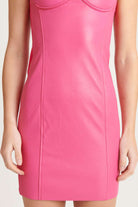 First Date Leather Dress - Pink