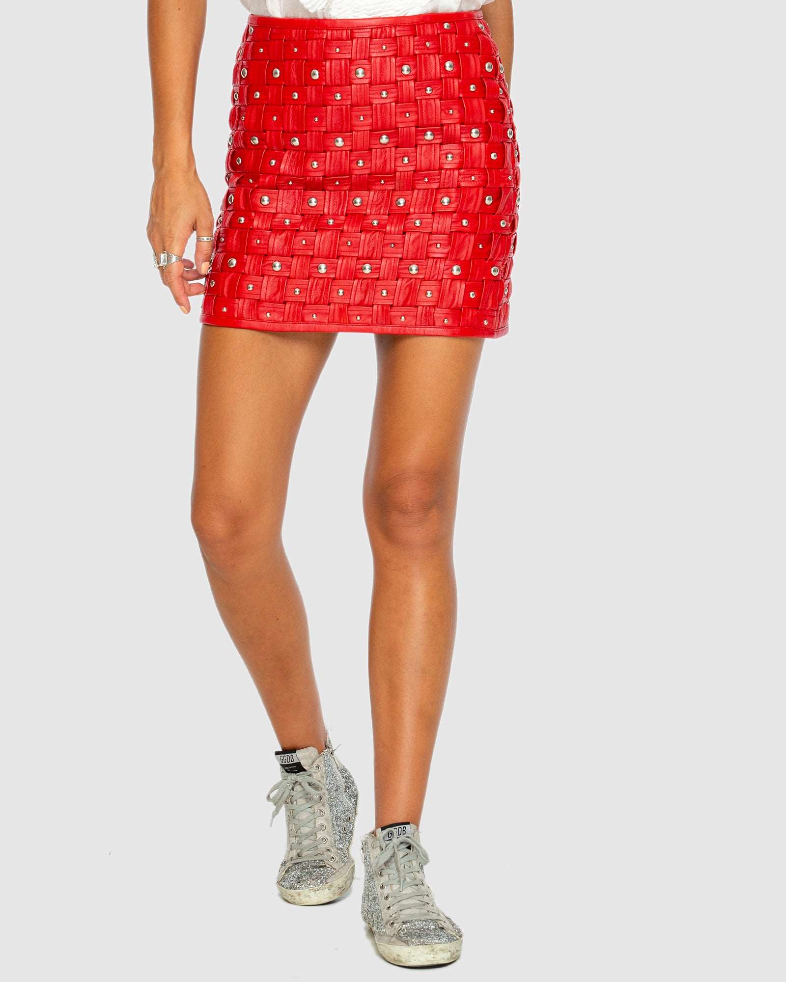 Caged Skirt Red Rocky Rafaela