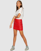 Caged Skirt Red Rocky Rafaela