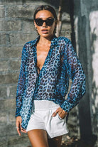 Leopard Silk Blue